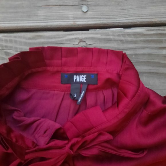 PAIGE Leonetta Tie Neck Blouse - Picture 4 of 5